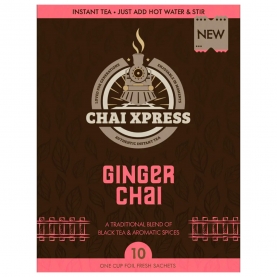 Thé indien instantané Chai au gingembre x10