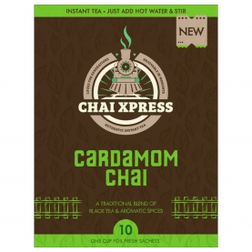 Thé indien instantané Chai à la cardamome x10