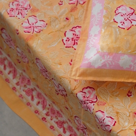Indian printed cotton bedcover