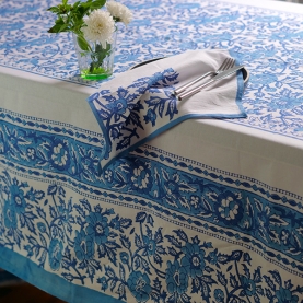 Indian cotton tablecloth with napkins