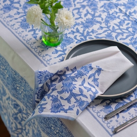 Nappe indienne en coton avec serviettes