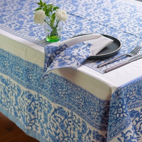 Indian cotton tablecloth with napkins