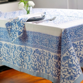 Indian printed tablecloth with napkins