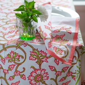 Indian cotton tablecloth with napkins
