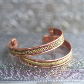 Indian bracelet Magnetic copper Harmony x2
