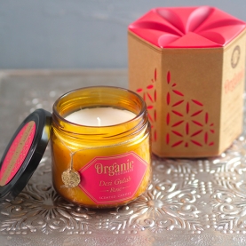 Scented vegetal wax candle Desi gulab rose