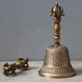 Cloche indienne en bronze