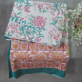 Indian cotton printed table cloth