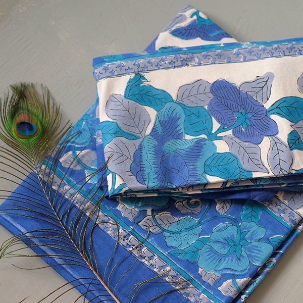 Indian printed cotton table cover