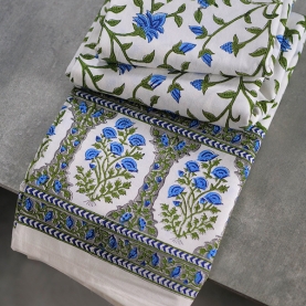 Indian printed cotton table cover