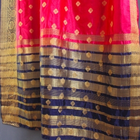 Saree indien complet satiné