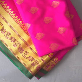 Indian saree satin fabric