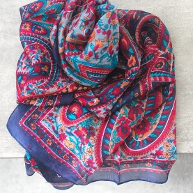 Indian printed silk stole