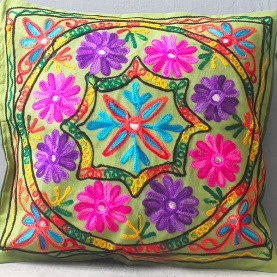 Indian cushion cover embroidered
