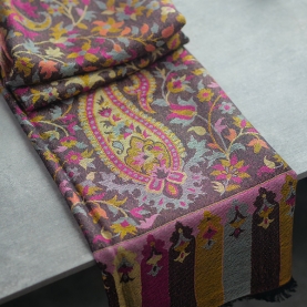 Indian ethnic scarf kuni brown color