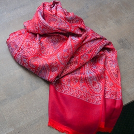 Indian Jamawar cotton scarf