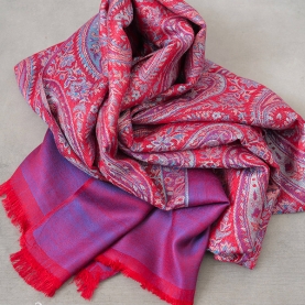 Indian Jamawar cotton scarf