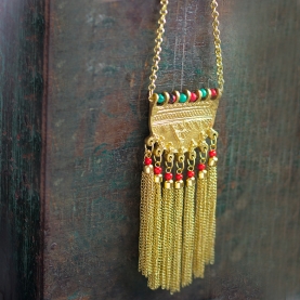 Collier indien ethnique long