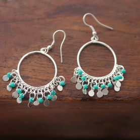 Indian earrings with tassels