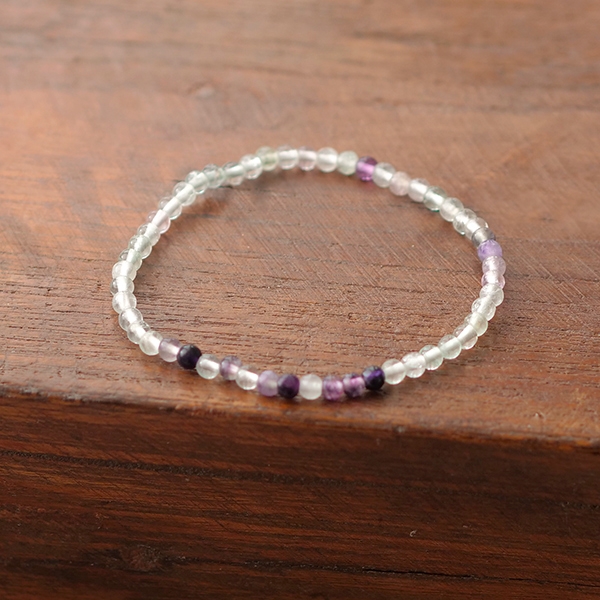 Bracelet with fluorite stones