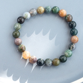 Indian Agate stone beads bracelet