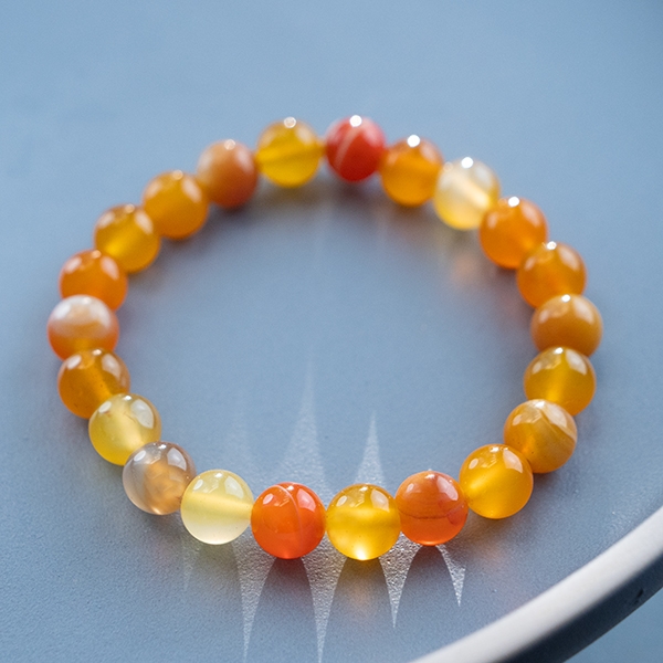 Bracelet with carnelian stones