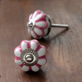 Boutons de porte indiens en céramique