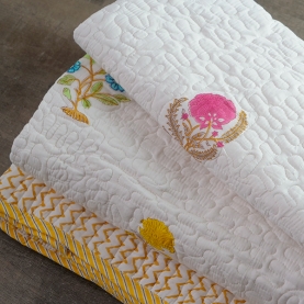 Couverture indienne en coton