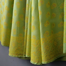 Indian cotton skirt Sanganeri print
