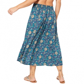 Indian printed flared skirt