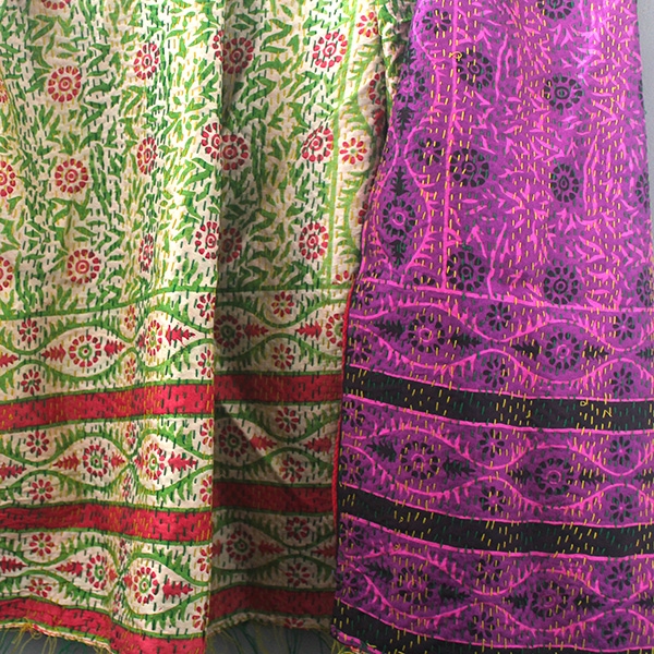 PUSHPACRAFTS Chemin De Table Indien Brodé Main Coton - Style Bohème Chic 180x40cm