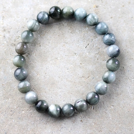 Bracelet indien pierres Œil de Chat