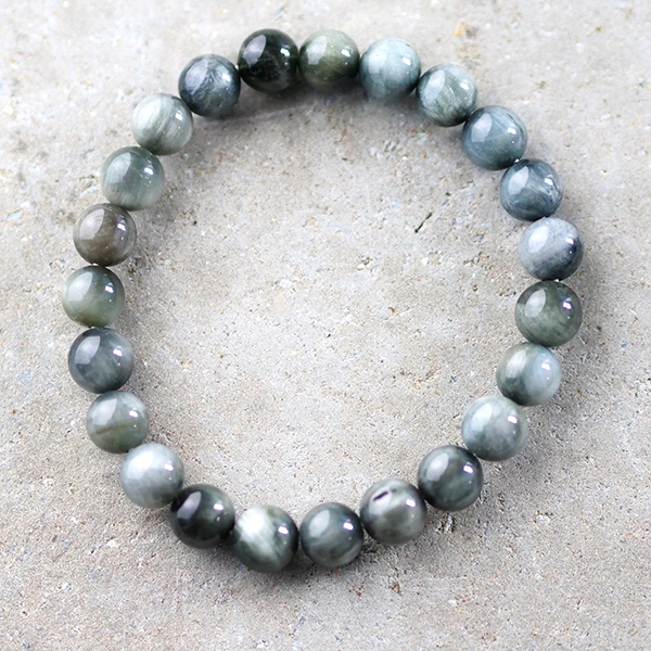 Bracelet indien pierres Œil de Chat