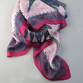 Indian silk scarf square