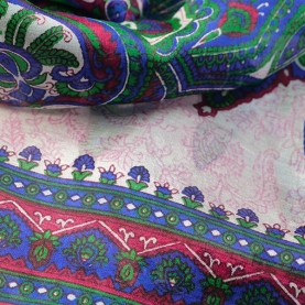 Indian silk scarf square