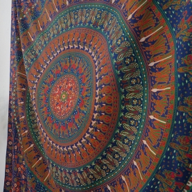 Indian cotton wall hanging Elephants