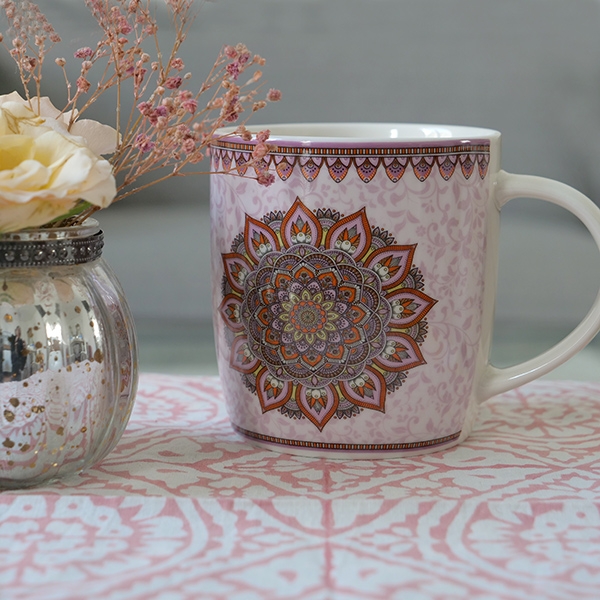 Tasse à thé infuseur Mandala violet 400ml
