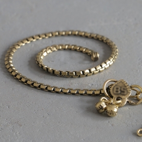 Indian fancy metal anklet Payjeb golden