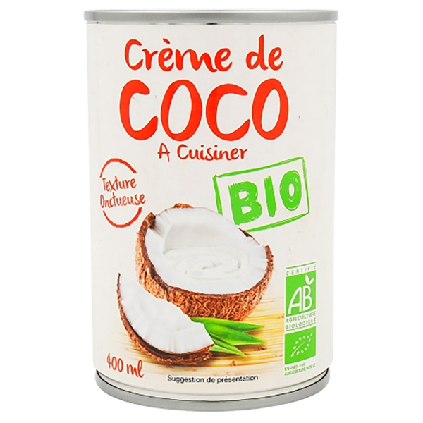 Crème de coco biologique pour cuisine indienne 400ml