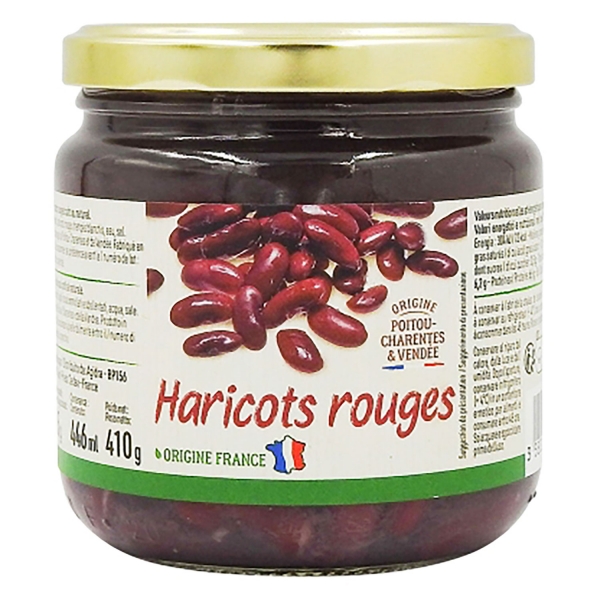 Haricots rouges bouillis Rajma indiens 410g