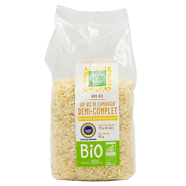 Camargue semi-wholegrain rice organic 0.5kg