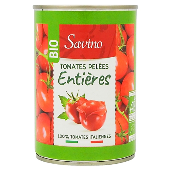 Organic peeled tomatoes for Indian cuisine 400g
