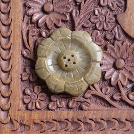 Porte-encens indien en marbre lotus