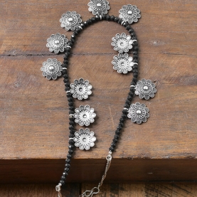 Indian ethnic necklace with flowers