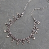 Collier indien plastron ethnique à fleurs