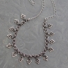 Collier indien plastron ethnique à fleurs