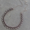 Collier indien plastron ethnique à perles