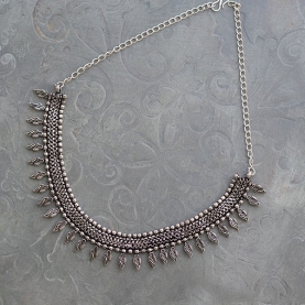 Collier indien plastron ethnique à mangues