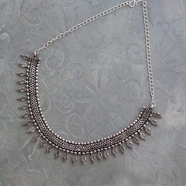 Indian ethnic bib necklace with mangoes