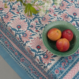 Indian printed cotton table cover